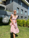 Papatyalı Somon Elbise