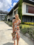 Paula Omuz Lastikli Uzun Elbise 0707302