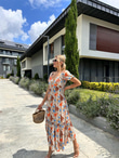 Paula Omuz Lastikli Uzun Elbise 0707302