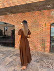 Riana Keten Elbise Taba 070621175
