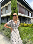 Sofia Şal Desen Poplin Desen Beyaz 1304131
