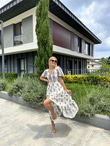Sofia Şal Desen Poplin Desen Beyaz 1304131