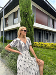 Sofia Şal Desen Poplin Desen Beyaz 1304131