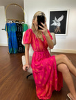 Sofia Şal Desen Poplin Desen Fuşya 1304131