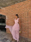 Solsa Pembe Tasarım Elbise 07062157