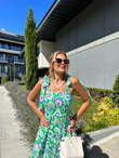 Tahiti Askı Bağlamalı Poplin Elbise 1707309