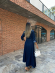 Yenne Uzun Kollu Jean Elbise 07062159