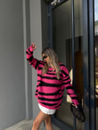 Zebra Desen Soft Kazak Fuşya kzk2116rvd