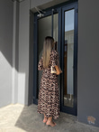 Zenya Leopar Desen Viskon Elbise1707308