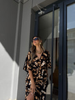 Zenya Melez Desen Viskon Elbise1707308