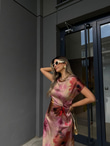 Zr Model Ruena Saten Pembe Elbiseyelb3020grs