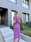 Zra Model Kemerli Gömlek Elbise Lila 1506278