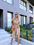Zra Model Kemerli Gömlek Elbise Vizon 1506278