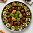 Özel Çikolatalı Fıstıklı Karışık Baklava Tepside