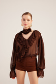 Sassy Shirt Brown
