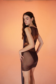 Wrap Dress Brown
