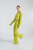 Beli Lastikli Esnek Comfy Pantolon Yeşil
