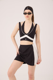  High Waist Stella Short Skirt Black