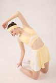 V-Neck Stella Bustier in Yellow
