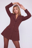 Deja Blazer Jacket Brown