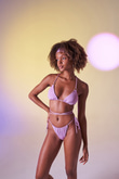 Bağcıklı U Kesim Brezilya Model Slim Delphi Bikini Altı Pembe