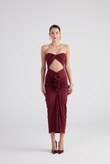 Hailey Dress Claret Red
