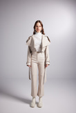 Neeko Leather Jacket Beige