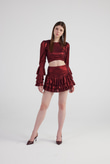 Yesnia Suit Claret Red