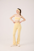 High Waist Flare Fabiola Leggings Pants Yellow