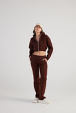 Mixed Sweatpants Brown