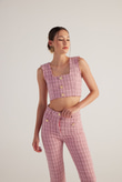 Tweed Bustier Pink