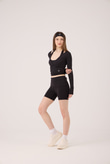 Black Mini Kacie Shorts with Waistband