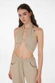 Rise Accessory Blouse Beige
