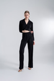 Comfy Crop Shirt Black