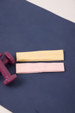  Holly Headband Pink - Yellow Set