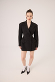 Galina Black Fitted Blazer Jacket