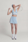High Waist Stella Short Skirt Blue