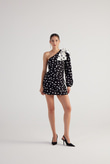 Polka Dress Black