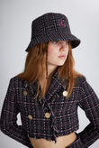 Tweed Bucket Hat Black