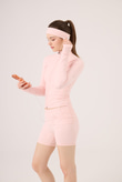 Beli Kıvrımlı Mini Kacie Şort Pembe