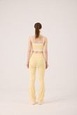 High Waist Flare Fabiola Leggings Pants Yellow