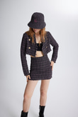 Tweed Skirt Black