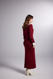 Elias Knitwear Dress Burgundy
