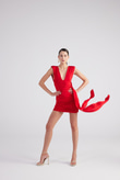 Uma Dress Red