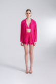 Oversize Düğme Kapamalı Comfy Oversize Gömlek Pembe