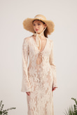 Zeya Knitted Dress Beige