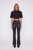 Neeko Leather Trousers Black