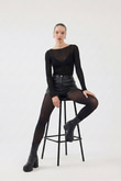 Boat Neck Ultra Soft Nikki Cashmere Blouse Black