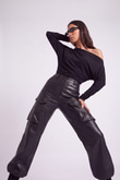 Hera Leather Trousers Black