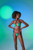 Kontrast Biyeli Emma Bikini Üstü Yeşil